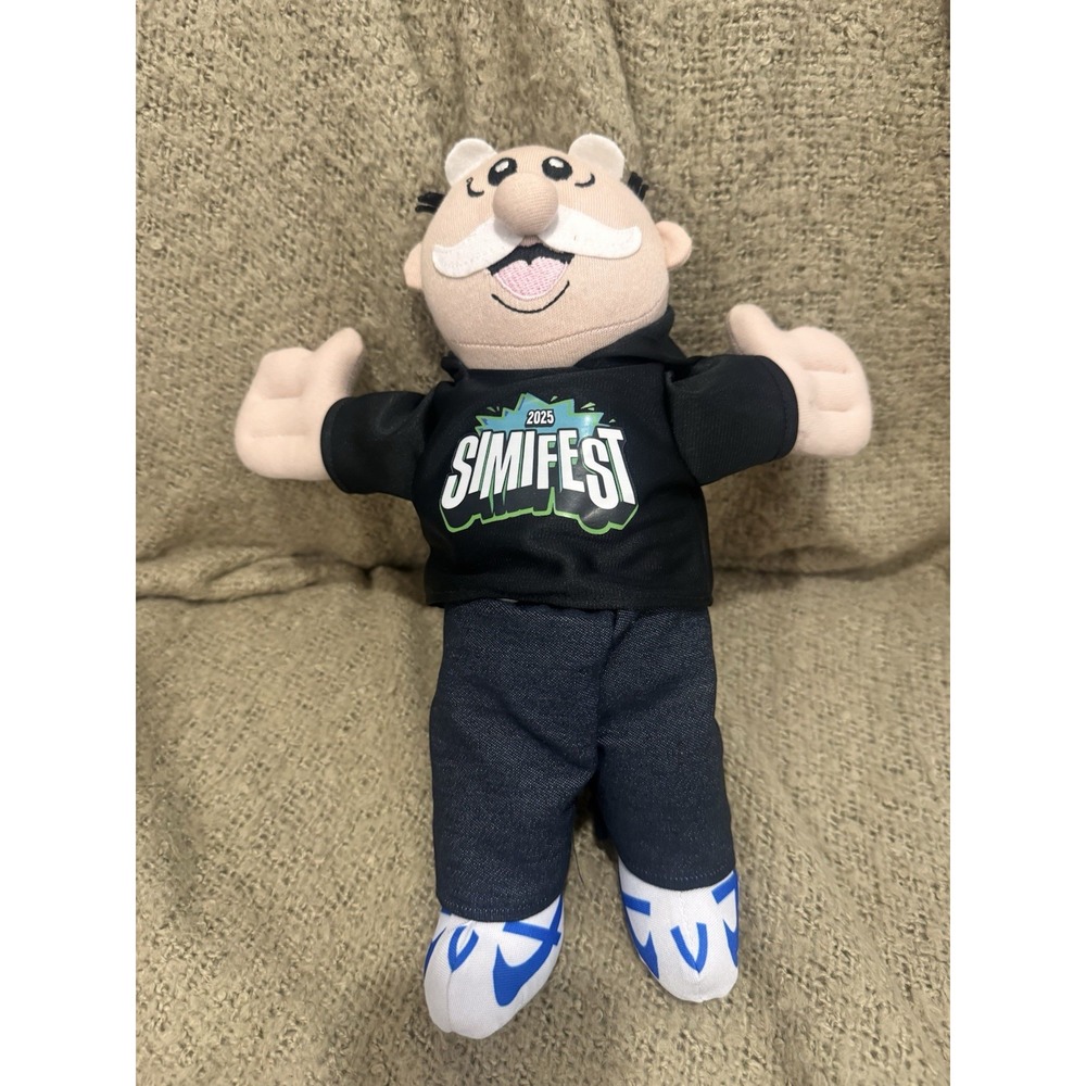 Dr. Simi 2025 SimiFest Plush Doll Farmacias Similares Mascot Black Shirt